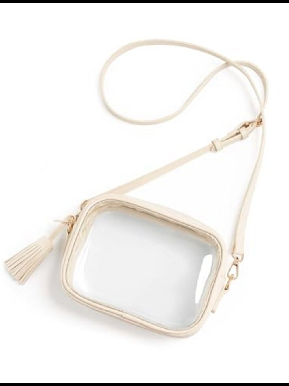 Clear Stadium Approved PVC Crossbody Purse Adjustable Strap